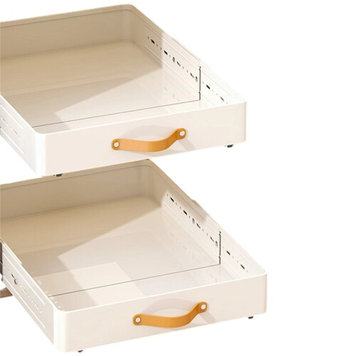 Kitchen Cabinet Pull-Out Storage Rack, Spice Organizer, Under Sink Basket, Carbon Steel