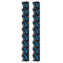 2 Pack Vertical Fishing Rod Rack, Wall Mounted Fishing Rod Holder, 2 Packs Fishing Pole Holders Hold to 18 Rods