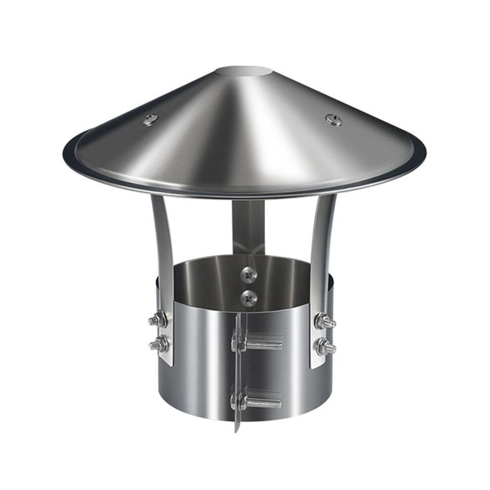 Stainless Steel Chimney Exhaust Hood - Ventilated Rain Cap For Stove Pipes 6032687791548