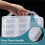 Double Sided 46 Grids Sewing Organizer,Sewing Spool Thread Storage Box, for Embroidery Floss, Jewelry 5