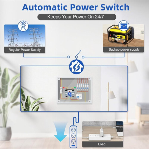 110V 63A 2P Automatic Transfer  (ATS), 50/60Hz Dual Power Generator Changeover 1