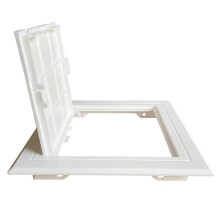 PVC Inspection Hatch Cover Plate for Drain Pipe Inspection with Double-Sided Tape, Suitable for 350mm X 350mm Opening
