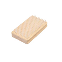 1 Stuk Skiwaxborstel met Houten Handvat en Nylon Handvat voor Snowboardonderhoud, Sneeuwborstel, Ski-Accessoire