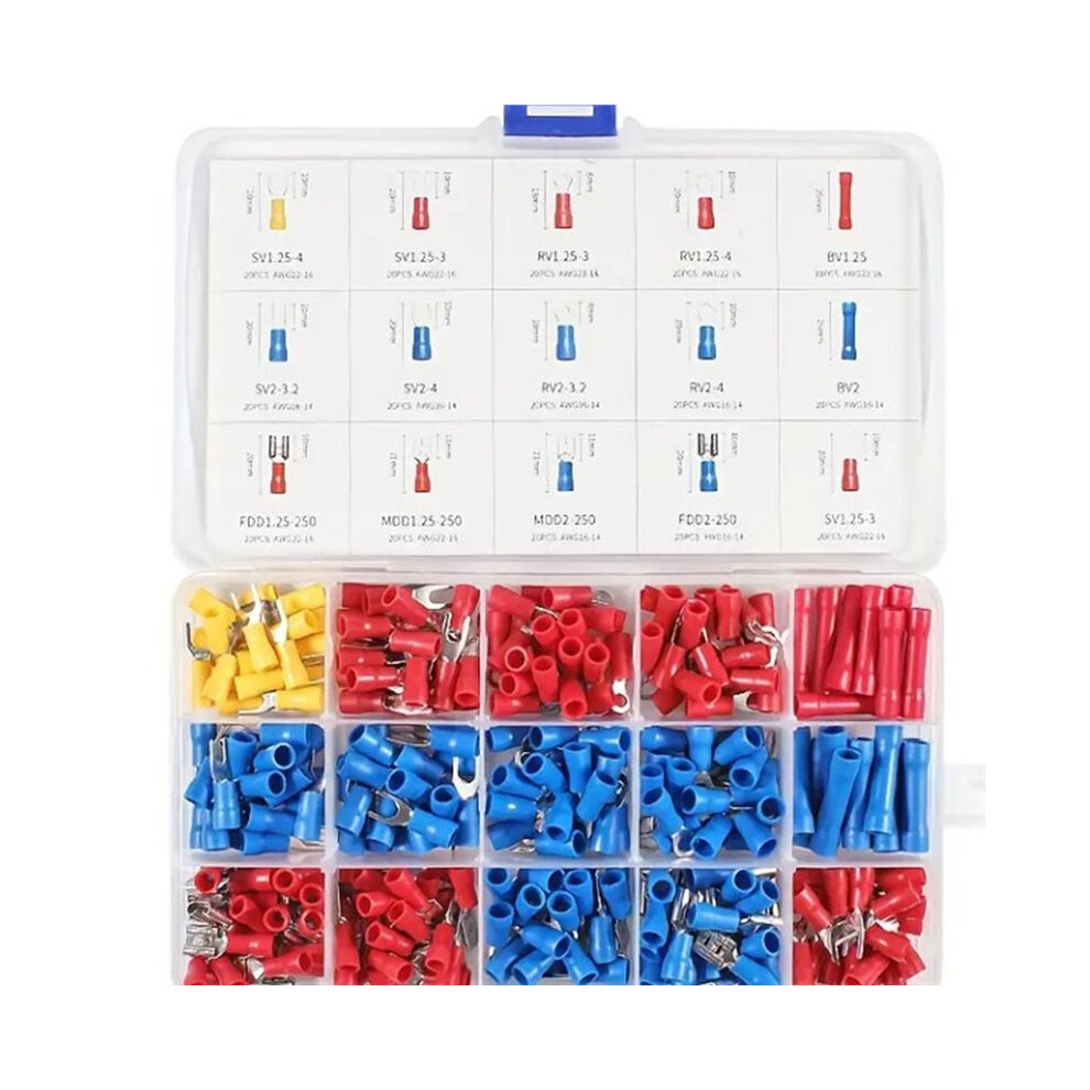 Hand Crimping Tool 0.25-2.5Mmâ² Adjustable Crimper Pliers With 280Pcs Cable Lugs Assortment Kit Wire Crimp Set 6033339478794