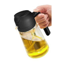 Glass Oil Sprayer Bottle for Cooking,600ml Capacity,Kitchen Oil Bottle Supplies,Refillable with Fine Mist Spray