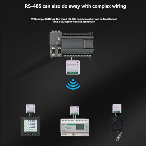 BT485 Serial  Adapter, Hundred Meter RS485  Networking Communication Wireless 485 Protocol Converter 1