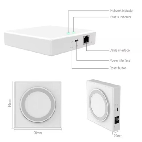 Zigbee Tuya Gateway Zigbee Hub 3.0 Wired Zigbee Lan Gateway for Alexa  Home SmartThings 1