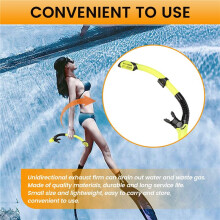 Dry Snorkel Tube Easy Breath Scuba Diving Guard Top Valve Swimming Underwater Equipment for Adults Men Women A