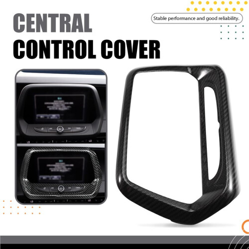 Car Center Control Panel Cover Decorative Sticker Real Modification Accessories for  Camaro 2016+ Black 2