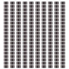200 PCS 5mm Dark Brown Color Silicone Lined Micro Rings Beads For I Bond Stick Tip Feather Hair Extensions