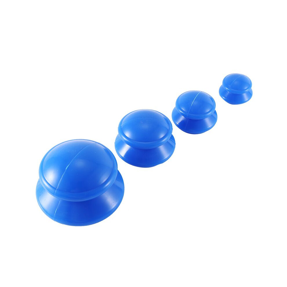 Vacuum Cans Massage Silicone Cupping Moisture Absorber Ventouse Anti Cellulite Physical Therapy Health Care Device 4 Pcs