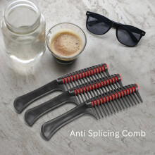 3 Pack Hair Comb, Comb Roller, Detangling Roller Comb Integrated Hair Roller Comb, Anti Splicing Comb for Salon Barber Hair Dye