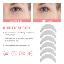 11 Stuks Herbruikbare Siliconen Rimpel Verwijdering Sticker Gezicht Voorhoofd Nek Eye Sticker Pad Anti Aging Huid Lifting Care Patch: