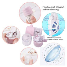 Machine de Nettoyage Portable pour Lentilles de Contact - Lave-Lentilles de Contact avec Cordon de Serrage pour un Nettoyage Rapide et Quotidien -
