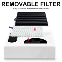 80W Powerful Nail Dust Collector for Manicure Nail Vacuum Cleaner Fitter Nail Dust Fan Manicure Salon Equipment EU Plug