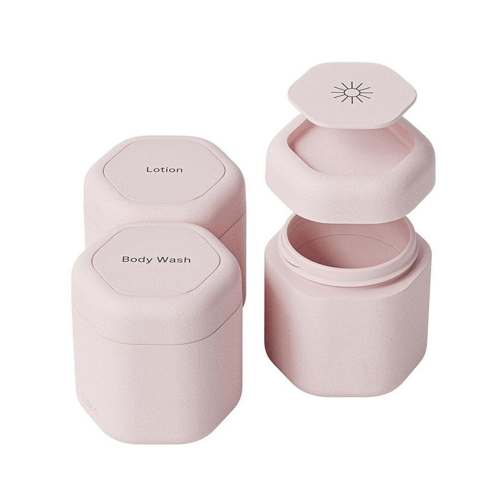 Tauoh 3Pcs 1.32Oz Containers Body Care Capsule Set Magnetic Containers With Lids Carry Travel