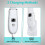 Skin Scrubber Face Spatula - Deep Cleansing Tool for Pore Extraction, Fast Charging Dock Blackhead Remover Face Spatula 5