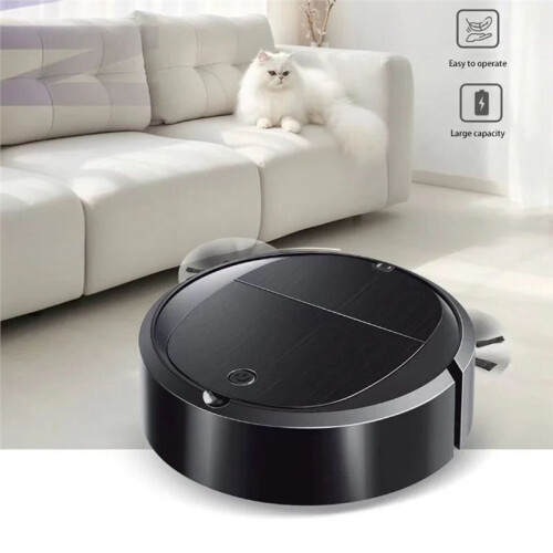 Automatic Sweeping Robot Portable  Home Robotic Vacuum Cleaner USB Rechargeable Wet Dry Sweeping Machine White 2