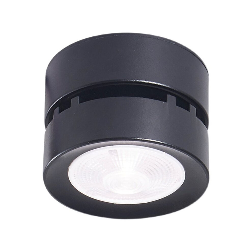 LED Downlight Foldable Ceiling Light Spotlight 7W Mounted Aluminum Ceiling Spots Lamp for Home Business Black
