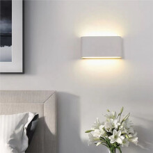 Lampada da Parete A LED Impermeabile per Esterni, per Camera da Letto, Soggiorno, Balcone, Lampada da Parete per Esterni, Applique, Bianco