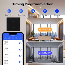 Tuya WiFi Light App Remote Control with for Alexa Home 3-Gang