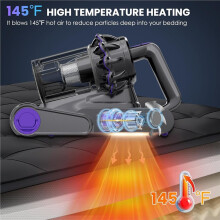 Mattress Vacuum Cleaner,Filter & Ultrasonic, Versatile Handheld Vacuums for Bed, Sofa, Couch, Crib US Plug