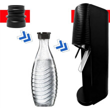 Adapter for Crystal 0.7L Glass Bottles, for Duo & Terra, Includes Replacement Seals, Adapter