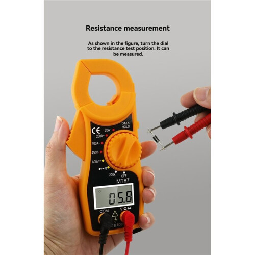Digital Clamp Meter Multimeter Digital Clamp Meter Multimeter AC  Voltmeter Ammeter Ohmmeter Volt Tester LCD Meter 1