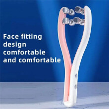 Rodillo Masajeador Facial EMS, Dispositivo de Estiramiento Facial en Forma de Y, Removedor de Papada, Cuidado Facial, Herramientas para el Cuidado de