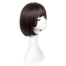 Wig Bob Bobo Wig for Women, Natural Looking Short Bob Wig, Straight Wig for Beginner for Daily Korea Versions Black