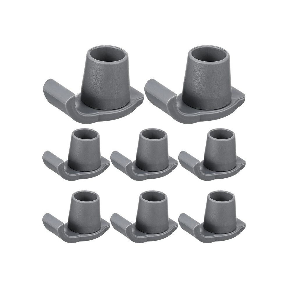 8 Pcs Walker Ski Glides Heavy Duty Coaster Skis Plastic Drive Walker Parts Walker Accessories Fit Walker Feet Glides