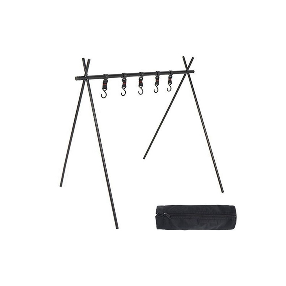 Outdoor Aluminum Portable Camping Rack Folding Ultra- Camping Tripod Travel Sundries Hanger 50X70x72cm Light 4713241385824