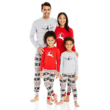 (GreyMen,S)Family Matching Christmas Pajamas Sleepwear Women Men Kids Long Sleeve Nightwear