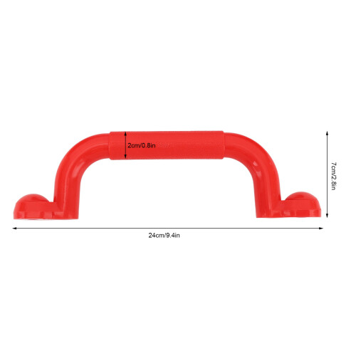 Paar Spielplatzgriffe Rutschfest Rot 24x7cm 1