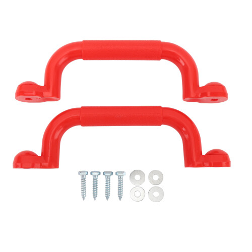 Paar Spielplatzgriffe Rutschfest Rot 24x7cm 2