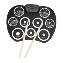 Electronic Roll Up Drum Set with 9 Pads, 10 Rhythms & Demo Songs