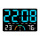 Relógio de Parede Digital com  Visor LED, Data, Temperatura e Umidade. Relógio de Parede Elétrico Moderno para Quarto e Sala de Aula B 1