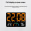 Relógio de Parede Digital com  Visor LED, Data, Temperatura e Umidade. Relógio de Parede Elétrico Moderno para Quarto e Sala de Aula B 1