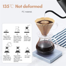 Balance de Cuisine Numérique Rechargeable USB avec Minuteur et Écran LED, Précision 0,1 G, Idéale pour L'Expresso.