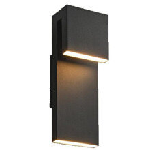 Brief Aluminum Led Wall Sconce Lamp Outdoor Waterproof for Courtyard Modern Square Wall Lamp with Double Light