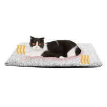 Self Warming Cat Bed 28.74x 18.9 Inch Extra Warm Thermal Pet Pad with Removable Cover Non-Slip Non Electric Washable C