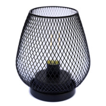 LED Birdcage Shape Table Lamp Battery Powered Small Night Lamp Iron Mesh Crafts Home Garden Party Decoration Light