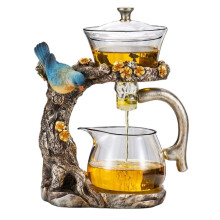 Conjunto de Chá de Vidro para Casa, Xícara de Chá Gongfu, Bule com Ventosa Magnética, Artefato B