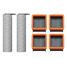 6PCS for UWANT D100 / D100 PRO / D500 / D500 PRO Wireless Vacuum Cleaner Spare Parts Roller Brush HEPA Filter