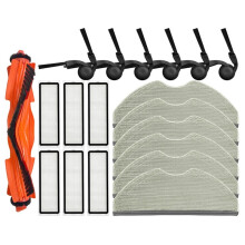 Replacement Accessories for Robot Vacuum S40/OV81 Main Roller Side Brush Mop Cloth Dust Bag