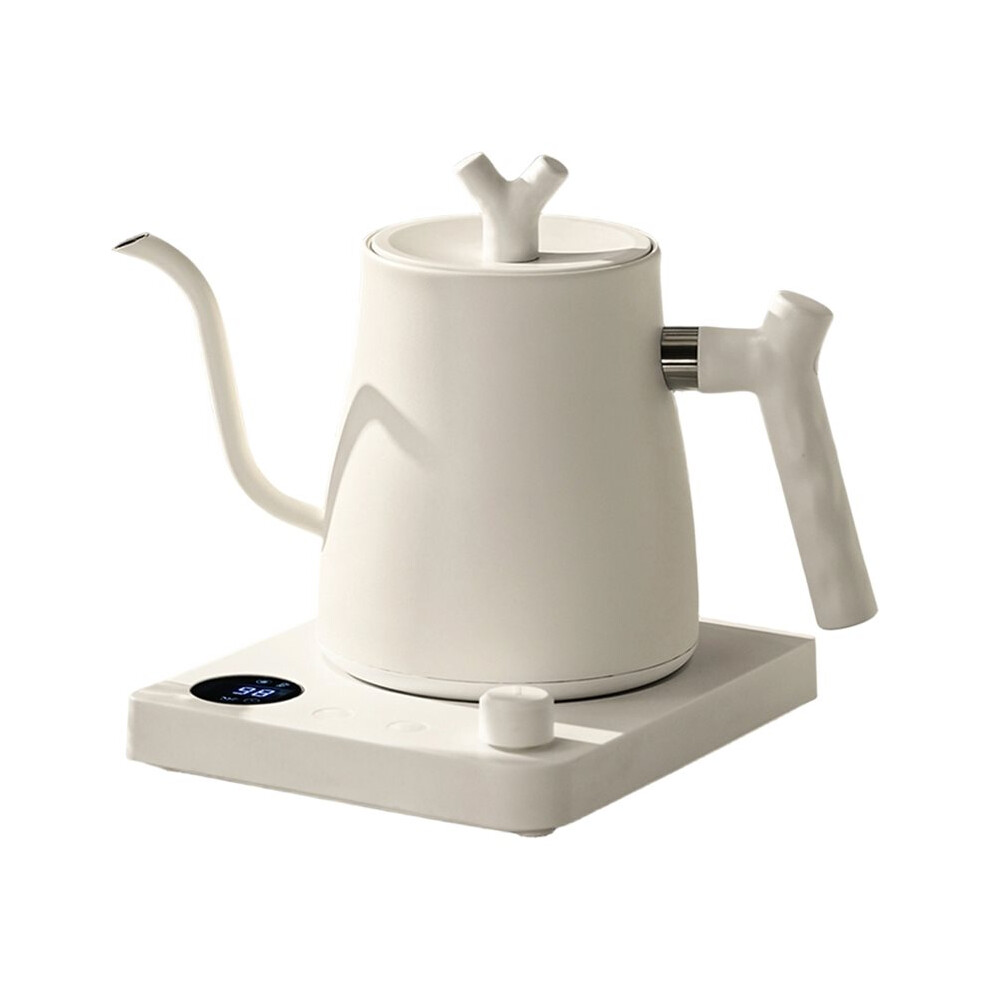 1000W Electric Gooseneck Kettle 1000Ml 304 Stainless Steel Coffee Pot Intelligent Temperature Led Display For Coffee Tea Brown