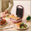 Portable Electric Sandwich Maker Home Multifunctional Machine Non-Stick Breakfast Maker  EU Plug 3