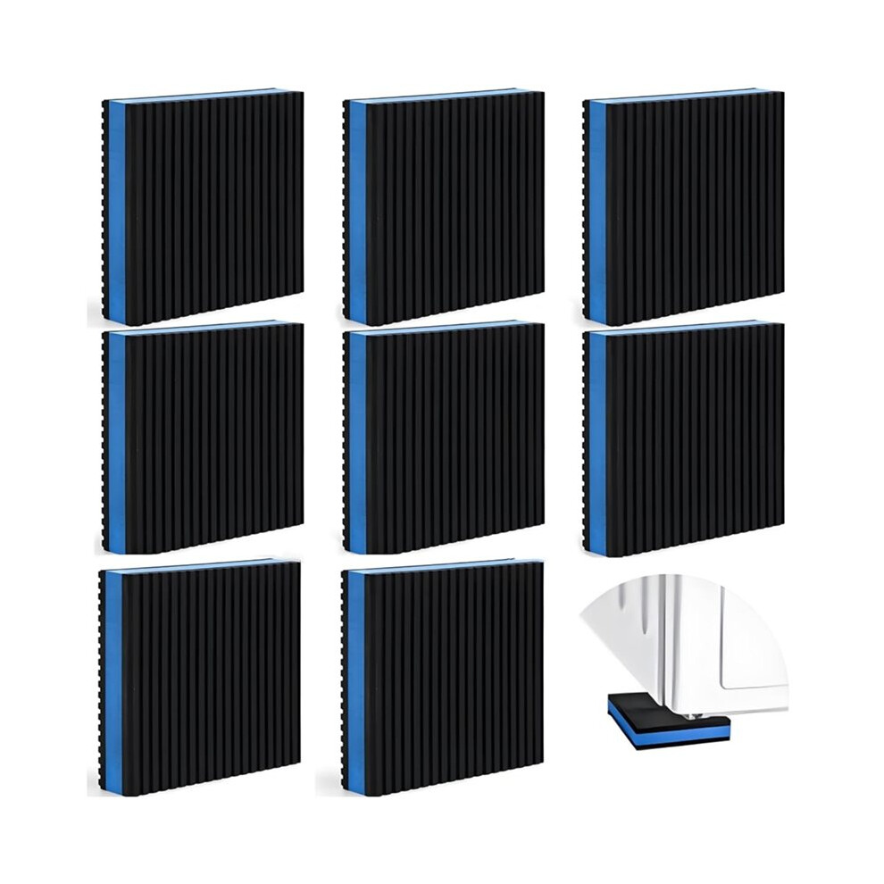 8Pc Rubber Anti Vibration Pad,4X4x7/8'' Heavy Duty Eva Sound Isolation Pads,Floor Protector For Washing Machine,Dryers 4712099265630