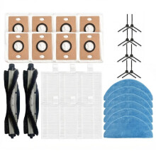 30PCS for A30 Pro Vacuum Cleaner Replacement Parts Vacuum Main Side Brushes Filter Mop Cloth Dust Bag