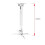 43-65CM Projector Portable Bracket Stand Ceiling Wall Mount Adjustable Scalable Projector Accessories 8
